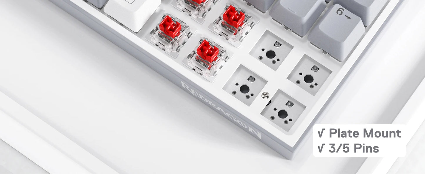 Redragon POLLUX K628 – 75% Wired Mechanical Keyboard hosted by KlickieKeyz