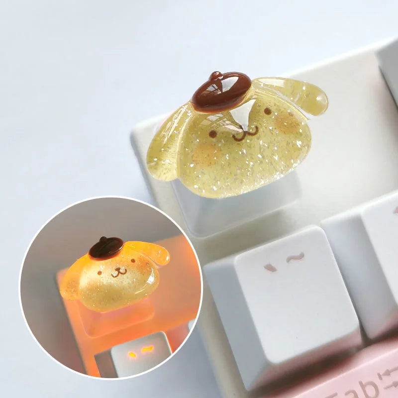 Sanrio Character Artisan Keycaps – Handmade Resin Keycaps for Mechanical Keyboards by KlickieKeyz