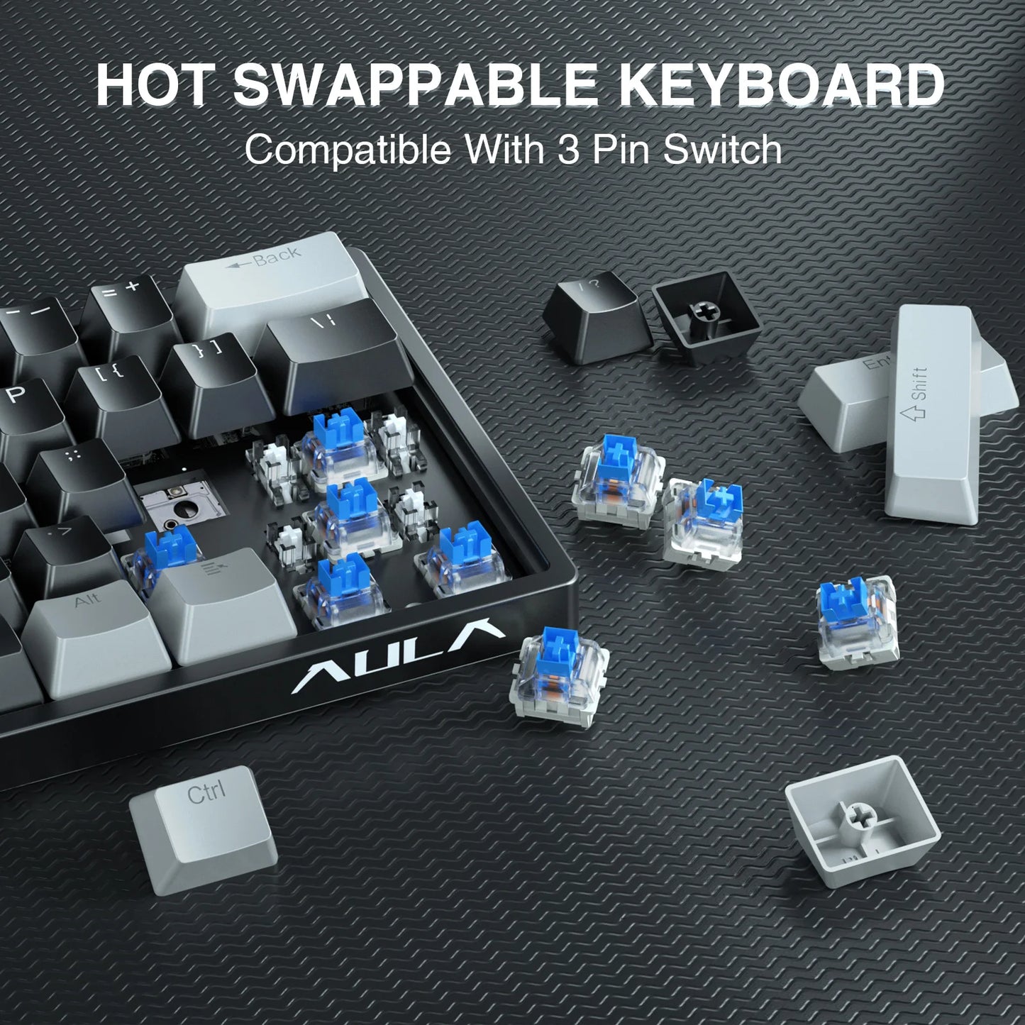AULA F3261 – 60% Wired Mechanical Keyboard hosted by KlickieKeyz