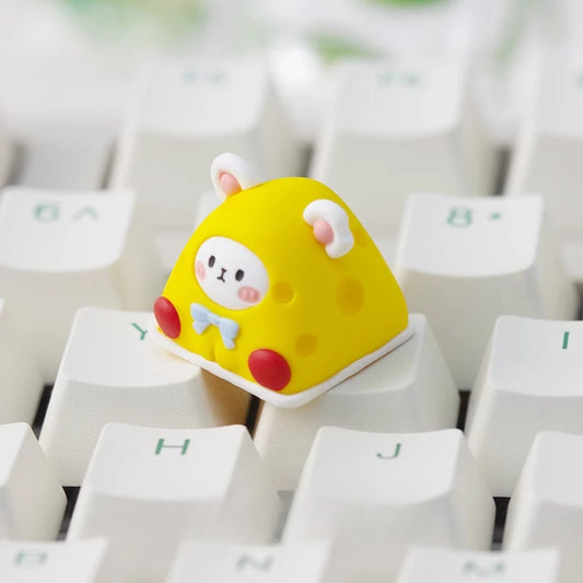Cheese Mouse & Strawberry Mouse ESC Keycap by KlickieKeyz