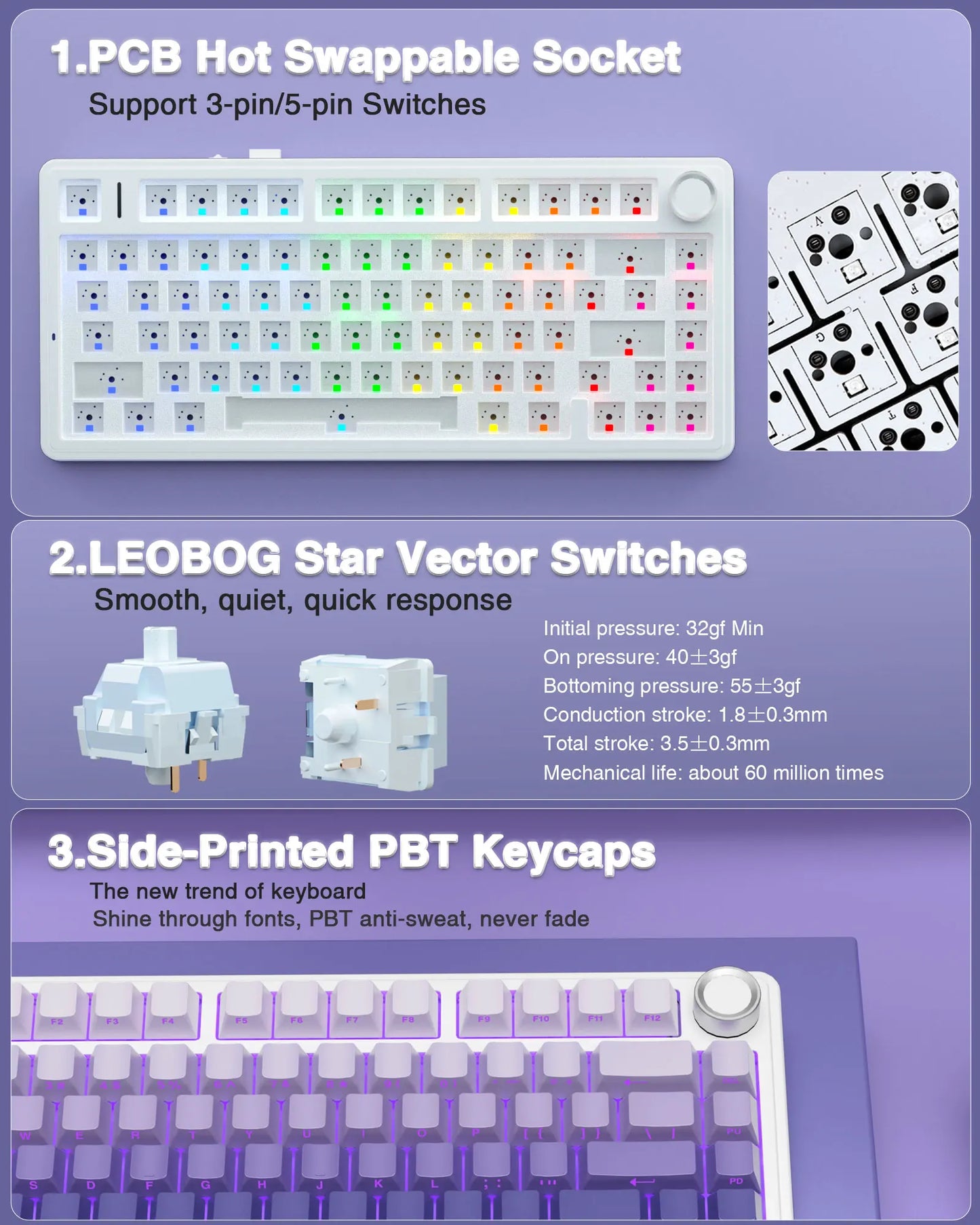 AULA F75 Pro Gasket Mounted Wireless Mechanical Keyboard – hosted by KlickieKeyz