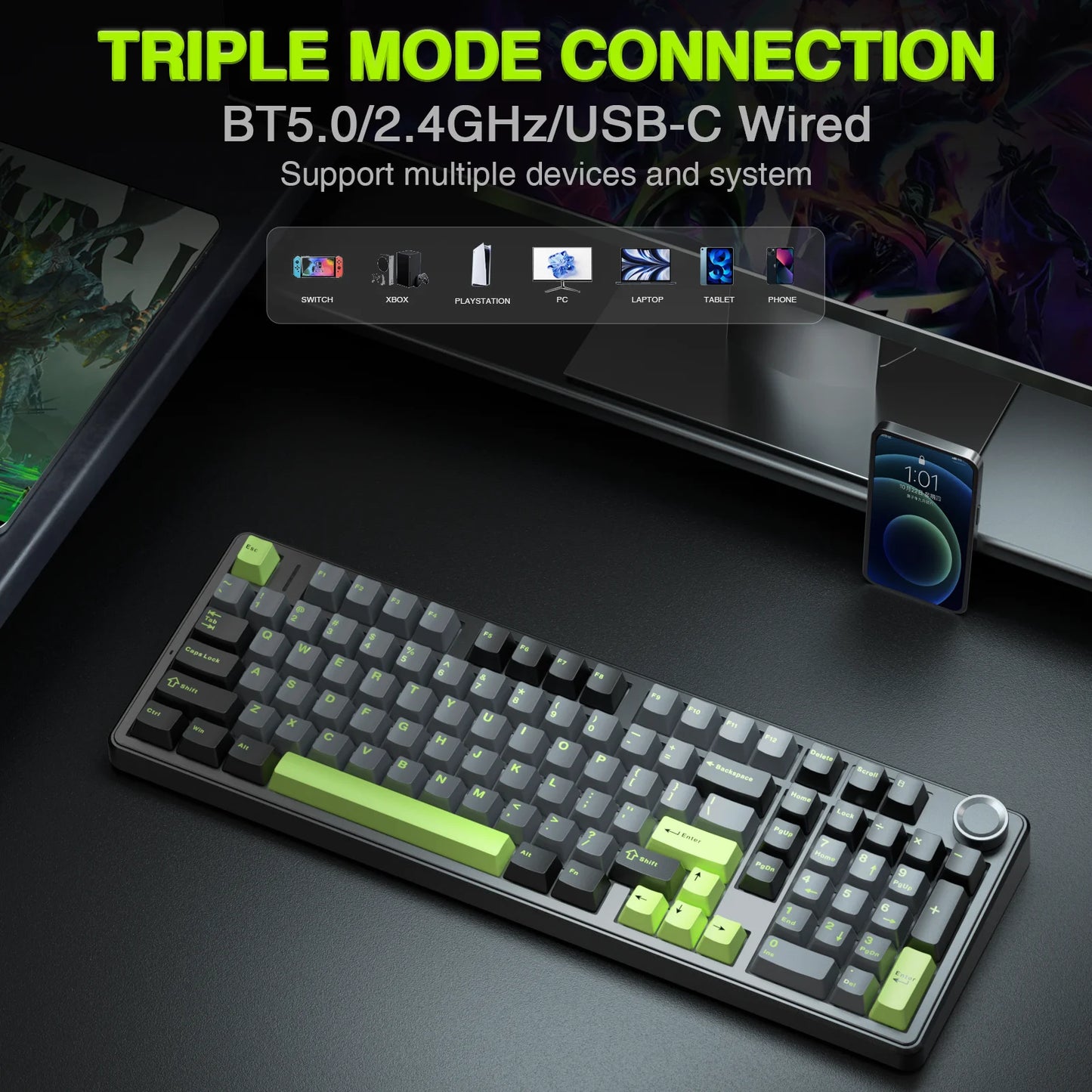 AULA F99 Pro Wireless Gaming Mechanical Keyboard – hosted by KlickieKeyz