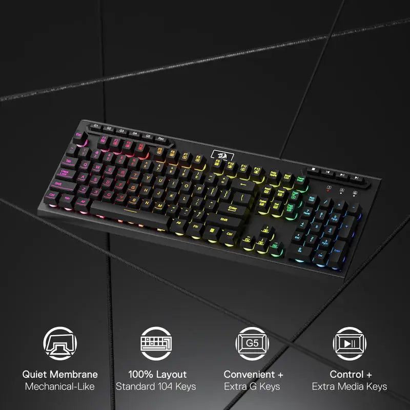 Redragon ADITYA K513 – Membrane Gaming Keyboard hosted by KlickieKeyz