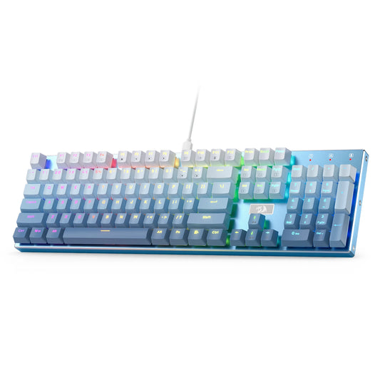 Redragon DEVARAJAS K556 SE Wired RGB Mechanical Keyboard – Full-Size 104 Keys by Redragon hosted by Klickiekeyz