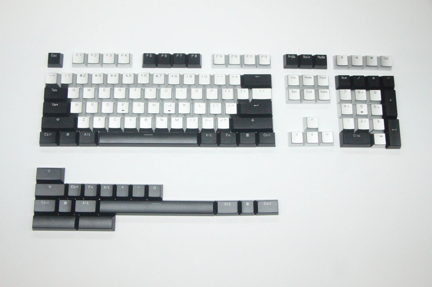 Aluminum Alloy Keycaps Full Set Custom Metal Gloss Transparent Point Keycaps 108/87keys XDA Artisan Key Cap Mechanical Keyboard