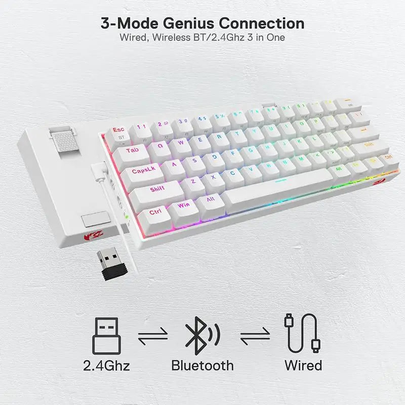 Redragon DRACONIC K530 PRO Wireless Mechanical Keyboard – by Redragon hosted by Klickiekeyz