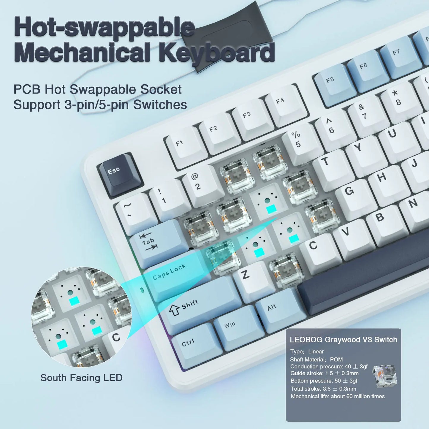 AULA F87 – Wireless Compact TKL Gaming Keyboard hosted by KlickieKeyz