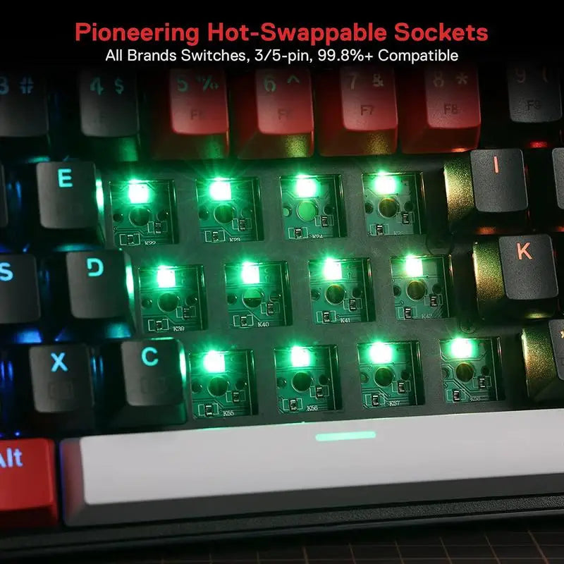 Redragon POLLUX K628 PRO – 75% Wireless Gaming Keyboard hosted by Klickiekeyz