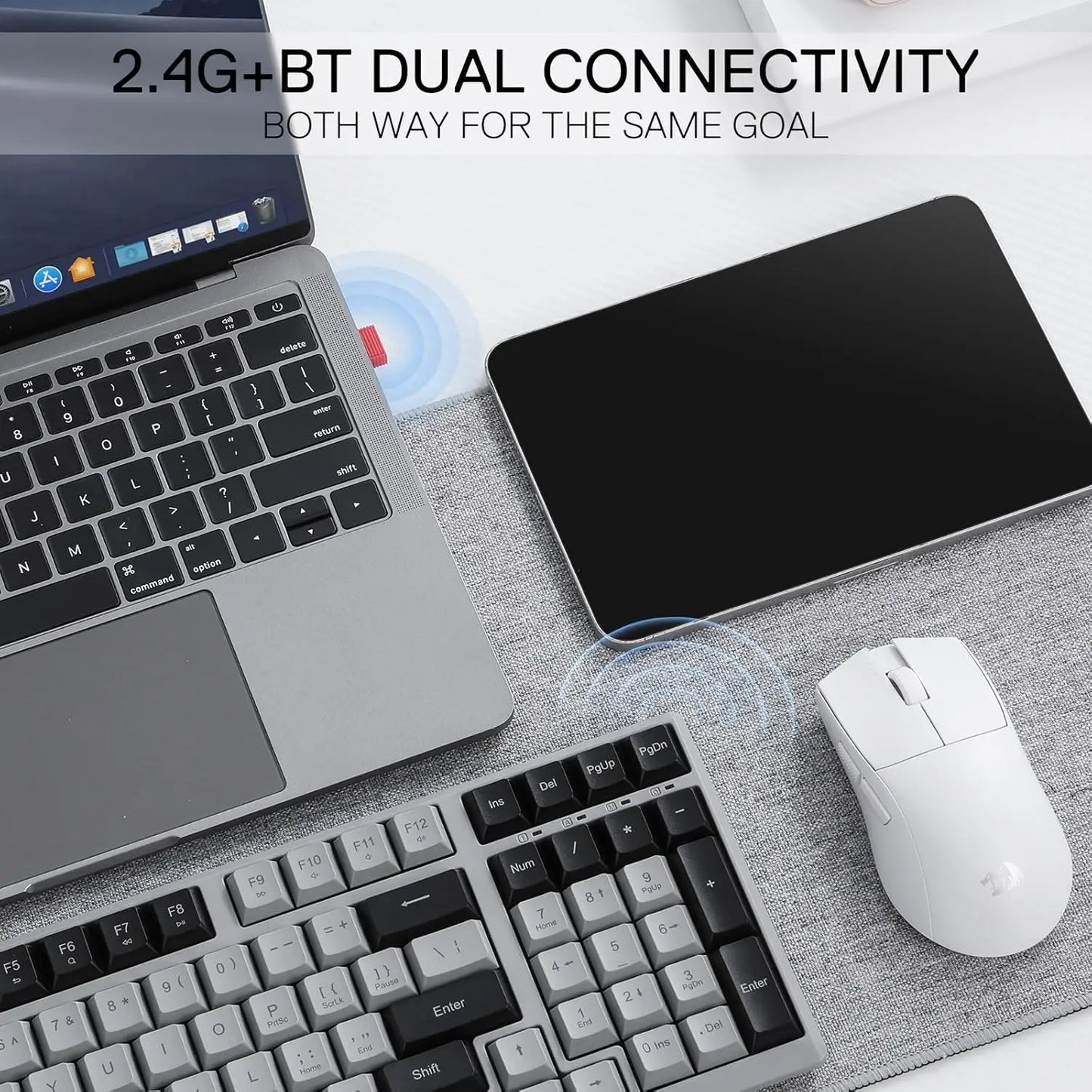 Redragon BK7114 Slim Wireless Scissor Keyboard – 96% Low-Profile Design by Redragon | Hosted by KlickieKeyz