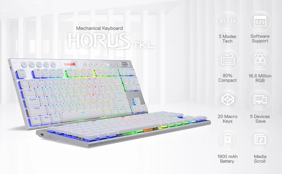 Redragon HORUS TKL K621 Low Profile Mechanical Keyboard – Redragon | Hosted by KlickieKeyz