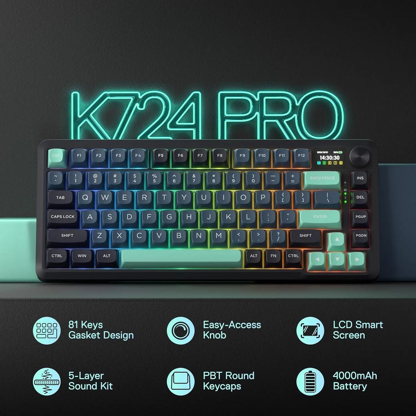 Redragon BEHEMOTH K724 PRO – 75% Mechanical Keyboard Hosted by KlickieKeyz