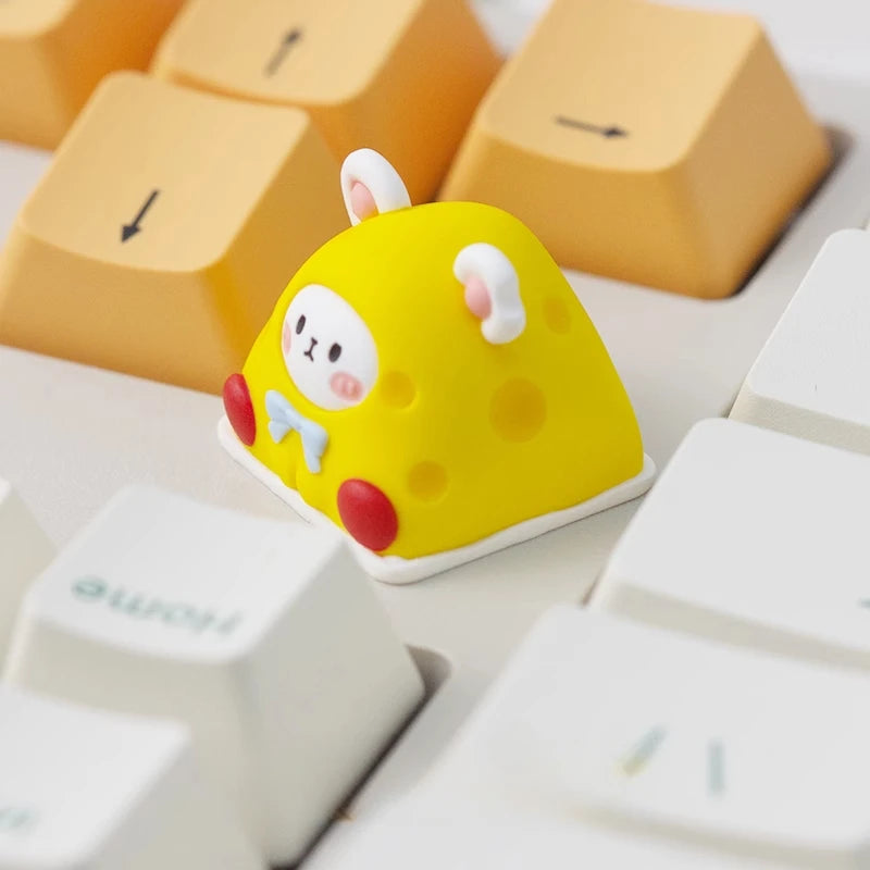 Cheese Mouse & Strawberry Mouse ESC Keycap by KlickieKeyz