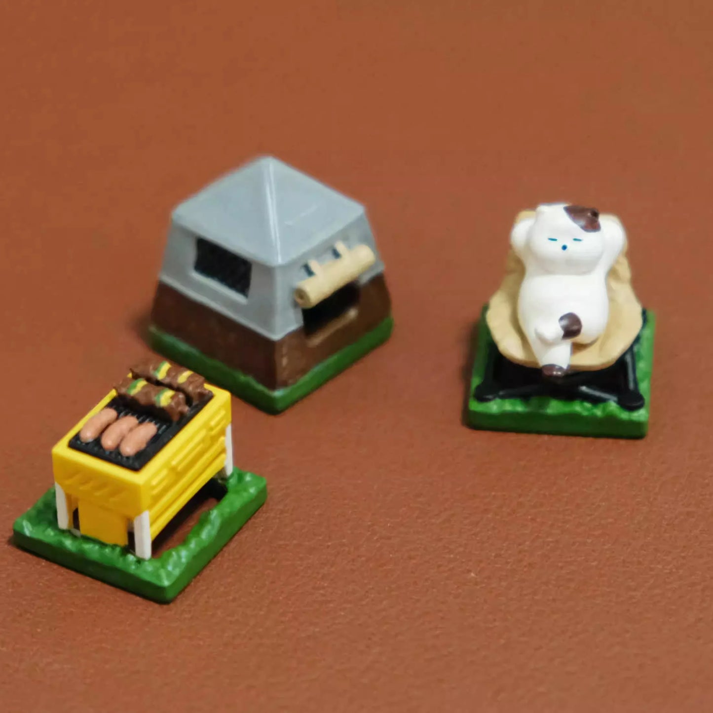 Camping Cat 3-Piece Set ESC Keycap by KlickieKeyz