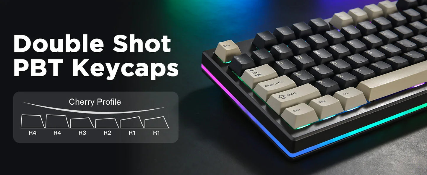 YUNZII RT80 Hall Effect 8K Rapid Trigger Mechanical Gaming Keyboard – 82-Key Wireless Adjustable Actuation Magnetic Hot-Swap Keeb hosted by KlickieKeyz