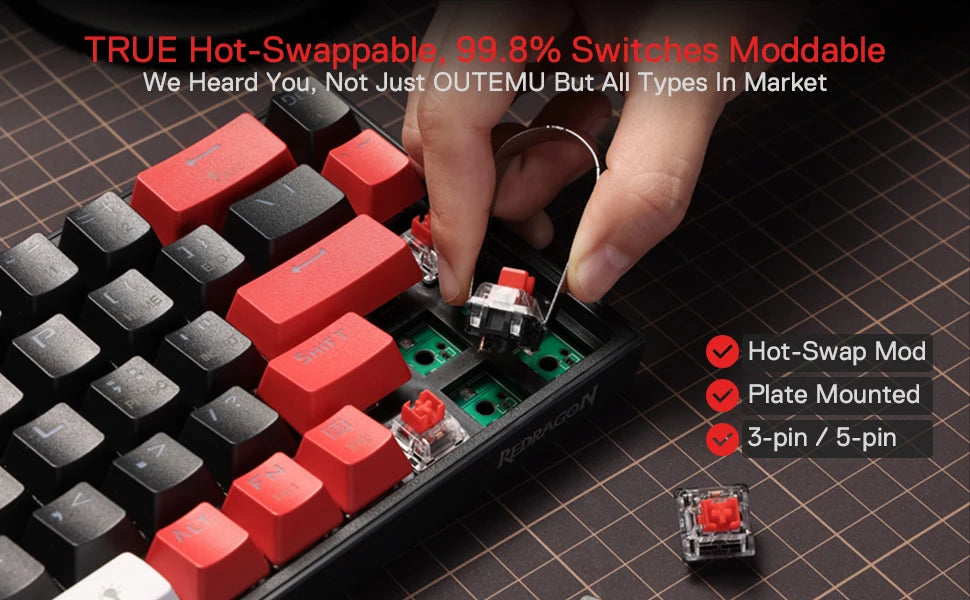 Redragon CASTOR K631 PRO – 65% Wireless RGB Gaming Keyboard hosted by KlickieKeyz