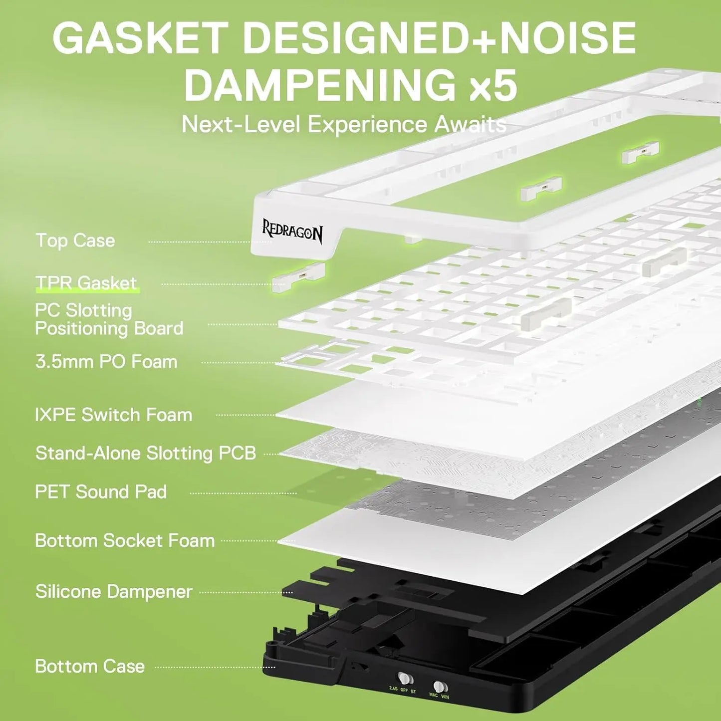 Redragon EISA MAX K686 Wireless Mechanical Gaming Keyboard – 96% Layout by Redragon | Hosted by KlickieKeyz