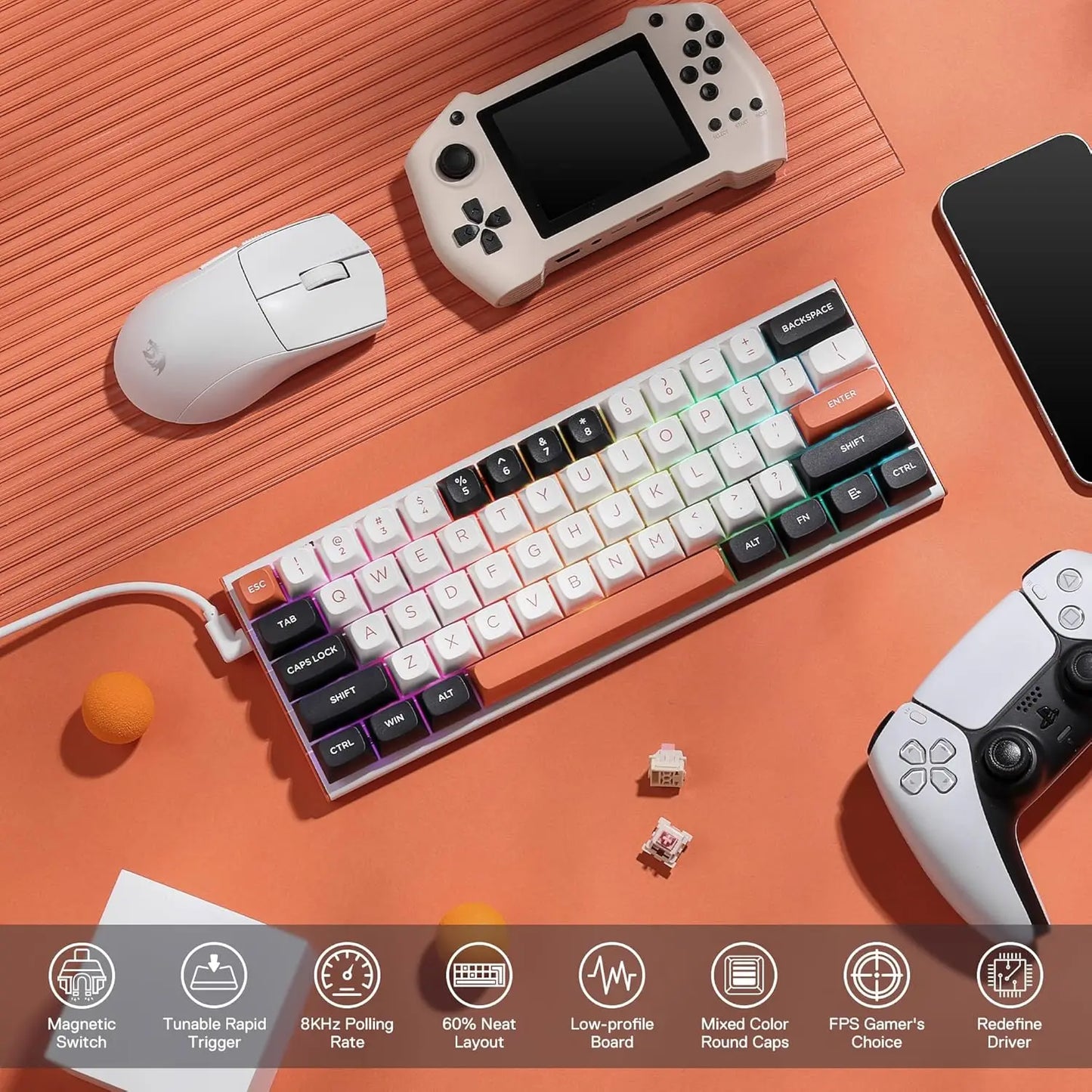 Redragon FIDD K683 (M61) – Magnetic Hall Effect Keyboard hosted by KlickieKeyz