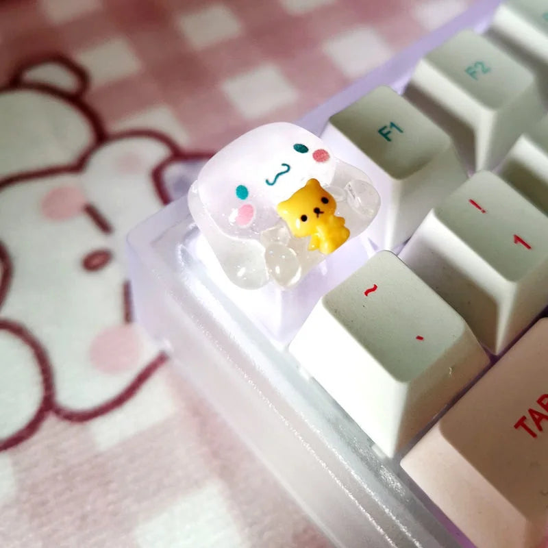 Sanrio Character Artisan Keycaps – Handmade Resin Keycaps for Mechanical Keyboards by KlickieKeyz