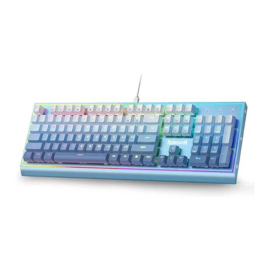 Redragon BLUESIREN K654 Wired RGB Mechanical Gaming Keyboard – full-size 104 key by Redragon hosted by Klickiekeyz