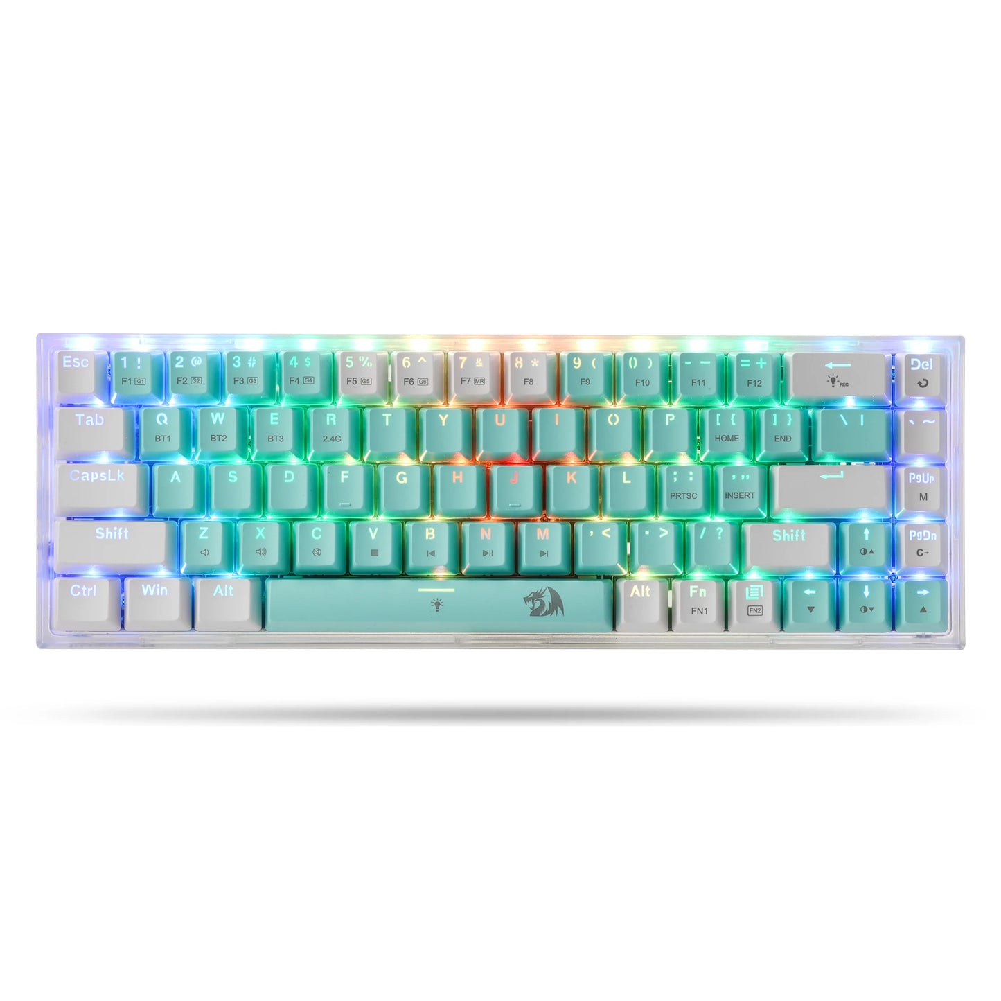Redragon CASTOR K631 PRO – 65% Mint & White Wireless Keyboard hosted by KlickieKeyz