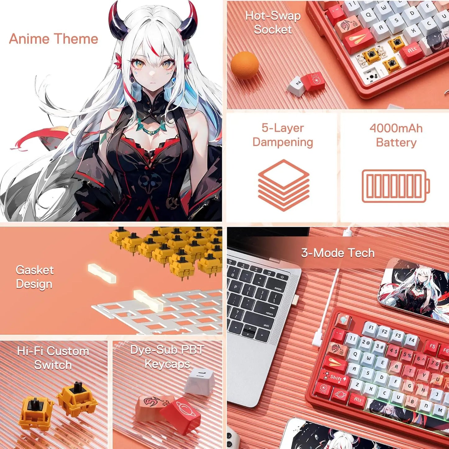 Redragon UCAL K673 PRO Anime Keyboard – hosted by KlickieKeyz