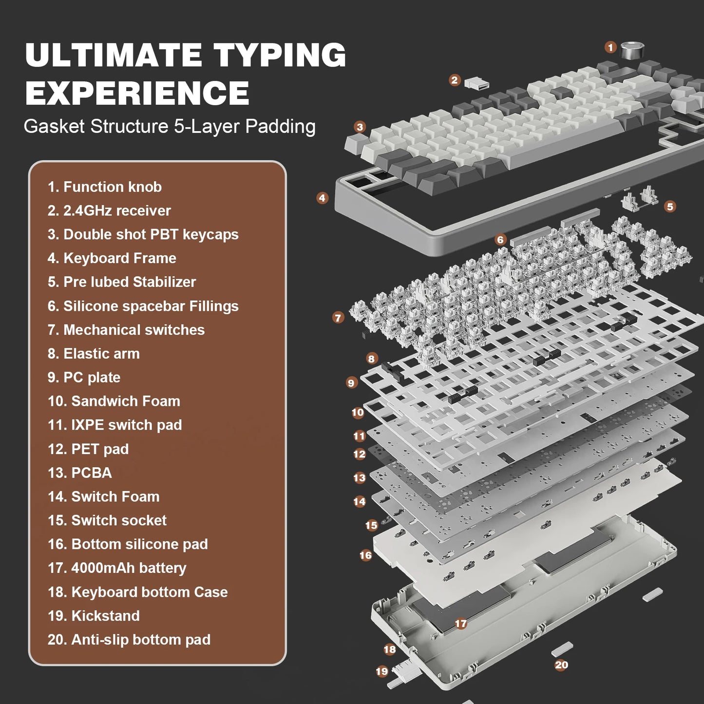 YUNZII B75 PRO – 75% Wireless Mechanical Gaming Keyboard hosted by KlickieKeyz