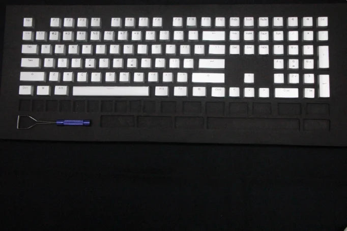 Aluminum Alloy Keycaps Full Set Custom Metal Gloss Transparent Point Keycaps 108/87keys XDA Artisan Key Cap Mechanical Keyboard