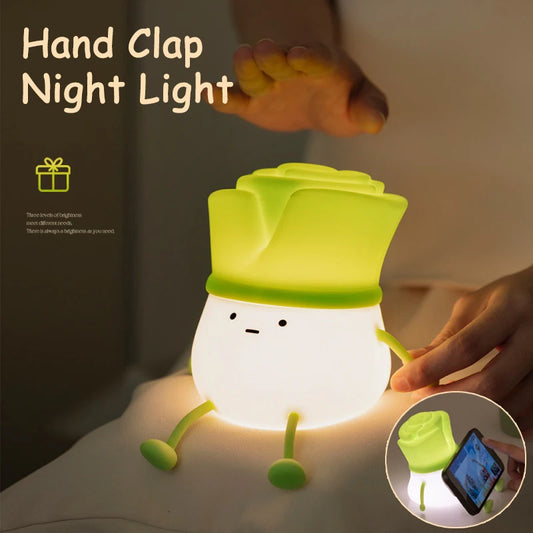 Cute Onion Chive Silicone Decorative Desk Light – USB Rechargeable by KlickieKeyz