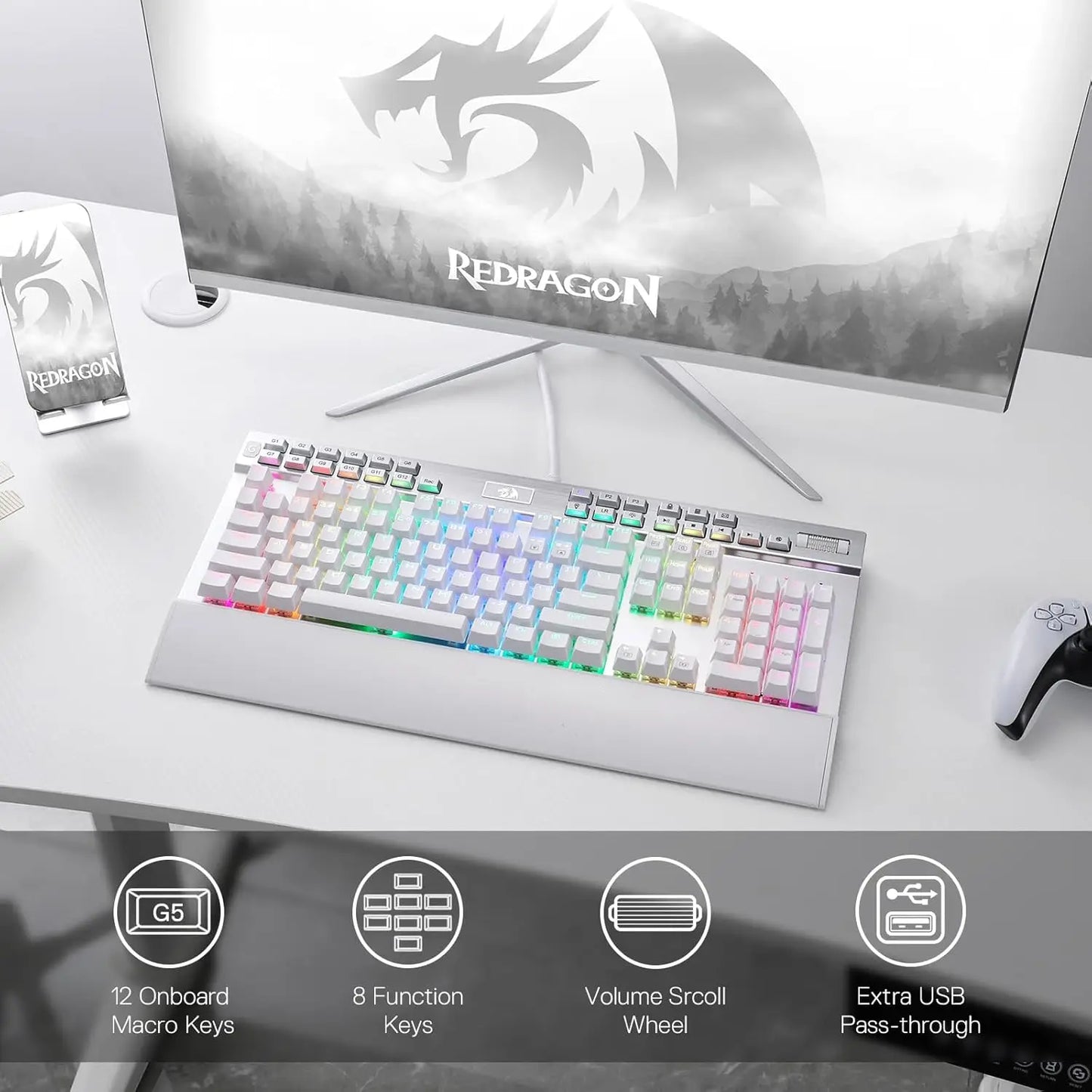 Redragon YAMA K550 – Full-Size Mechanical Keyboard hosted by KlickieKeyz