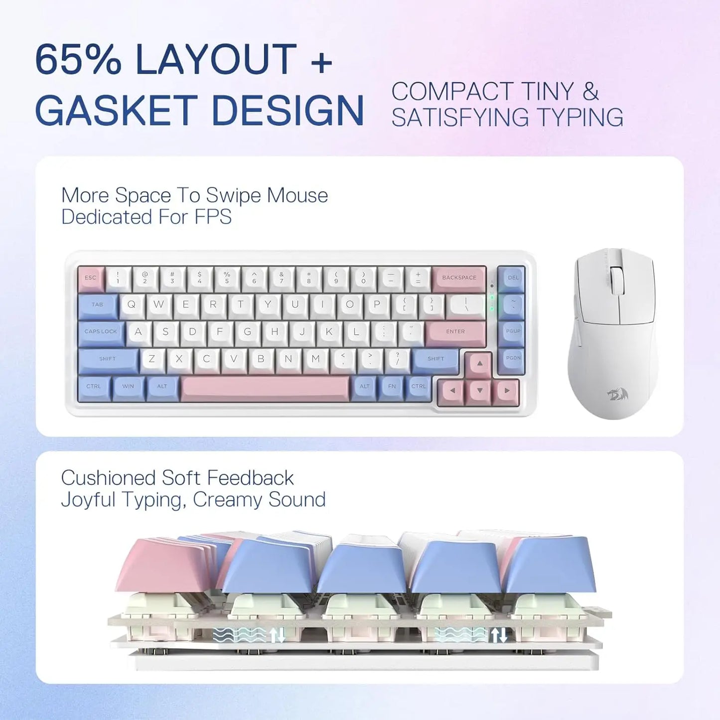 Redragon NOVA K709 PRO 65% Wireless Gaming Keyboard – Redragon | Hosted by KlickieKeyz