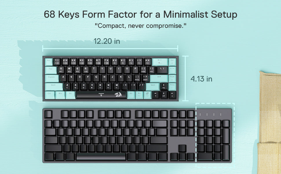 Redragon CASTOR K631 PRO SE Wireless Gaming Keyboard – Green 65% Layout by Redragon | Hosted by KlickieKeyz