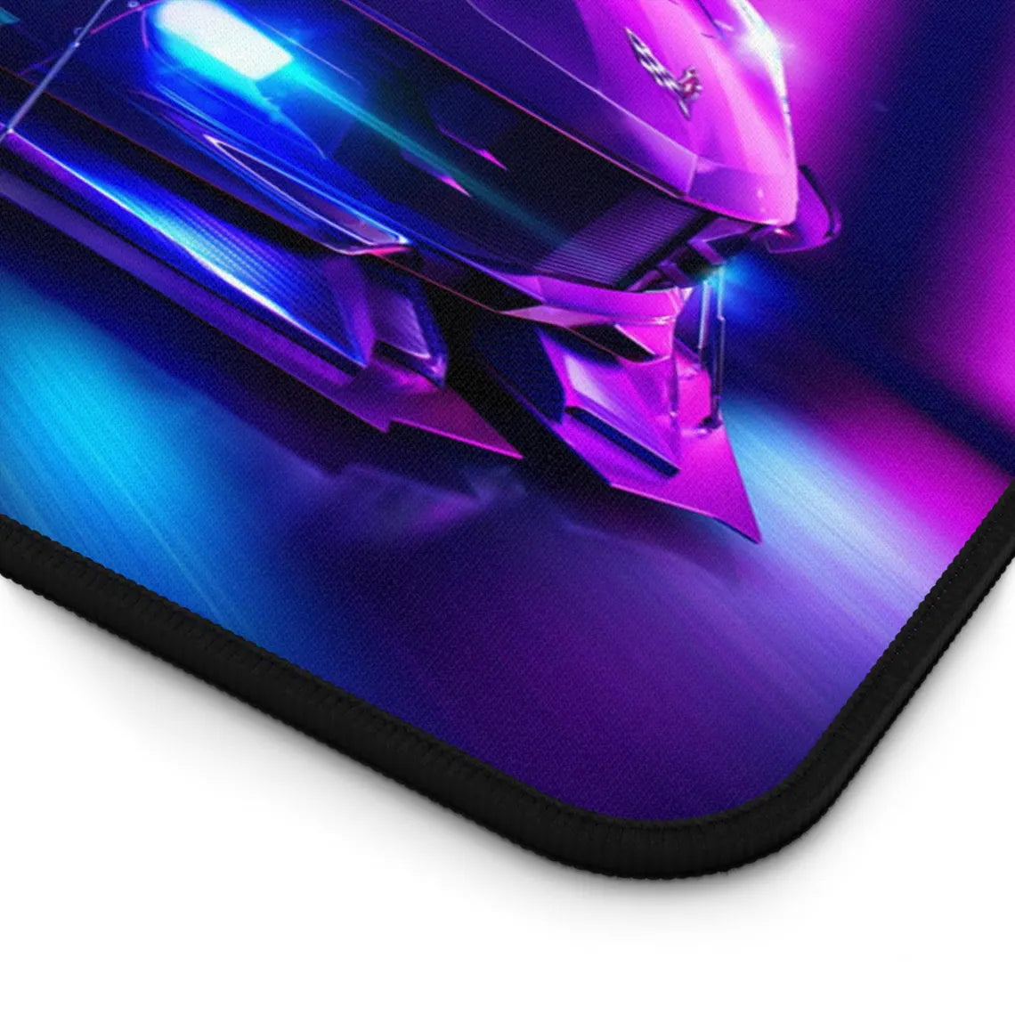 Pink & Purple Chevy Corvette XL Gaming Mouse Pad – High-Performance Desk Mat by Klickiekeyz