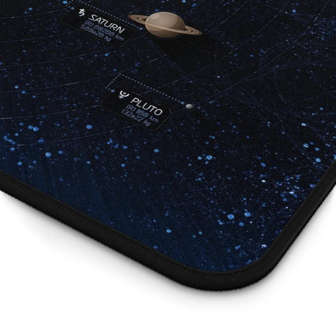 Deep Space Darkness and Tranquility Desk Mat – Cosmic Desk Accessory for Work or Gaming by KlickieKeyz