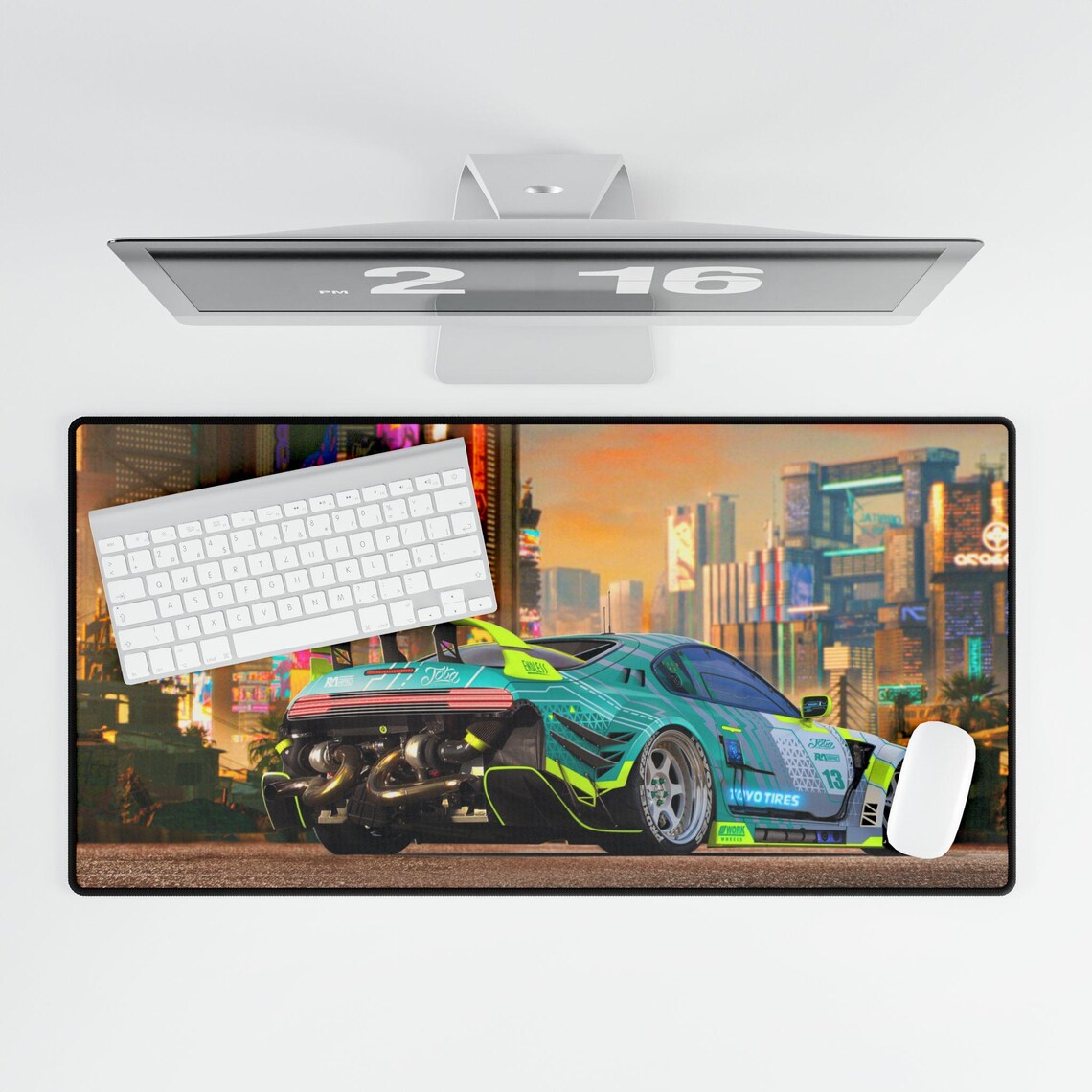 Toyota Supra Tokyo Cityscape XL Gaming Mouse Pad – JDM Legend Desk Mat by Klickiekeyz
