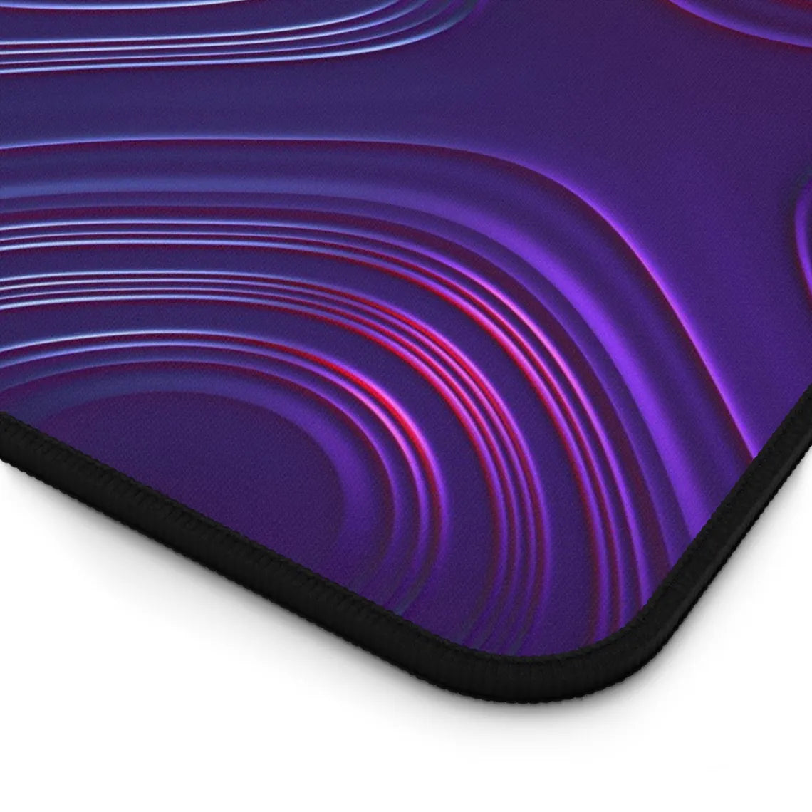 Abstract Purple & Pink Ripple Waves Desk Mat – Dreamy Desk Mat by KlickieKeyz