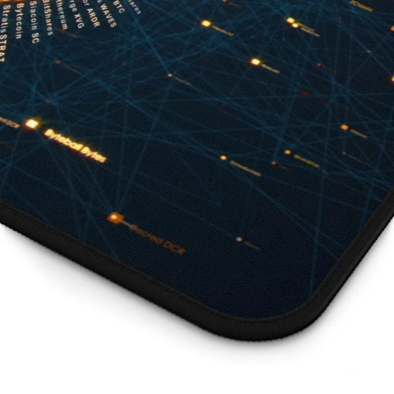 Bitcoin Crypto Desk Mat – Digital Currency Themed Desk Mat by KlickieKeyz